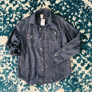 Crewcuts size 12 Boys button down chambray shirt. New with tags